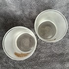 Set Of 2 Culver 22k Gold Frosted Seashell Lowball Glasses Mid Century Bar Ware