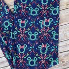 Mickey Minnie Mouse Ears Christmas Wreath Womens Leggings Tc2 Ex Plus Size 20-26