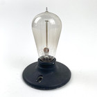 Vintage Paulding 1625 Black Light Fixture   Antique Edison Mazda Light Bulb