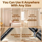 Room Divider No Drilling Curtain Rod Wall Divider For Room Separation  4-10ft   