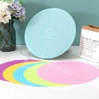 Silicone Kneading Pad  Thickened Anti Slip Pad  Circular Rolling Pad Baking Tool