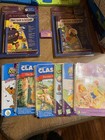 Leap Frog Leap Pad Learning System Lot -9 Books -7 Cartridges-case
