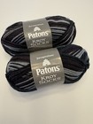 Patons Kroy Wool Blend Sock Yarn lot Of 2 Skeins tourlamine Stripes 55720