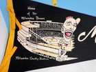      Vintage Milwaukee Braves Full Sz Mlb Baseball Wool Pennant Black Var  Ex     