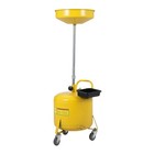8 20 Gal Portable Waste Oil Drain Tank With Lift Pan Oil Drain Container W wheel