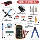 Electric Sodering Iron Kit Digital Multimeter And Adjustable Temperature 60w