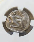 Cilicia Tarsus Stater Warrior   Spear Ngc Fine Ancient Silver Coin
