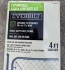 6 Ft  W X 4 Ft  H Galvanized Metal Adjustable Single Walk-through Chain Link