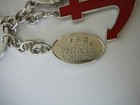 Princess Cruises Keychain With Red Anchor   Life Float Buoy Ring