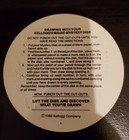 Vintage Yellow 1988 Kellogg s Magic Mystery Disk Cereal Premium Unpunched Rare 