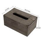 Distressed Wooden Rustic Facial Tissue Box Holder Tissue Box Cover Napkin Dis   