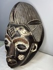 Chokwe Pwo Mask  African Mask Tribal Face Wood Hand Carved Vintage  16l 10 5w