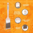 3-pack - 2  Angle Brushes For All Latex And Oil Paints   Stains