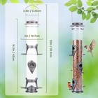 1pk Metal Wild Bird Feeder squirrel Proof Bird Feeders For Outside hanging 6    