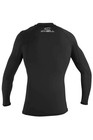 O neill Men   s Basic Skins Upf  Long Sleeve Rashguard Black  X-large