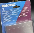 Rolodex Transparent Business Card Protectors Sleeves - 2 25    X 4    - New 50-pack