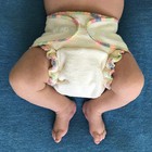 Overnight Hemp Fitted Cloth Diaper  Adjustable One-size With Snap Buttons And   