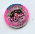 2 50 Chip From The Seminole Casino Brighton Florida H c