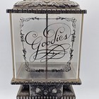 Vtg Goodies Nut Candy Gumball Machine Dispenser Embossed Metal Cherubs