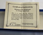 1980 Imm 14k Gold Miniature Krugerrand W boxes   Coas