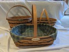 3 Longaberger Traditions Collection Large Baskets Family Community Hospitality