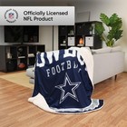 Foco Nfl Unisex-adult Nfl Team Logo Sherpa Fleece Plush Throw Blanket - 60  X   