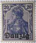 Travelstamps- 1920 Germany Occ poland   Danzig  Mint  Og Never Hinged 20pf