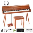 88 Keys Digital Piano Electric Piano Wooden Desk Piano For Beginner  w Headphone