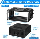 4u Rack Case 17  Depth 19  Rackmount Flight Case Watertight 4 Space Shock Mount