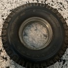 Vintage Firestone Advertising Ashtray Rubber Tire Glass Insert Transport 100 