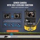 Uimoso Sewer Camera 165 Ft 50m Self-leveling Drain Camera W  9  Screen 36x Zoom