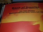 Bank Of Amerika Burning Protest Vintage 1970 Blacklight Nos Poster -nice 