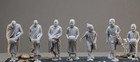 1 35 Scale Eastern Cultivators 7 Figures Unpainted Model Kit Resin Printed