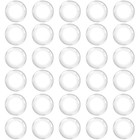 30pcs Clear Glass Cabochons 1 Inch Dome Tile Clear Glass Tiles Non-cal