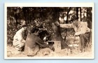 Wwi Army Soldiers With Unit Marked Field Telephone Or Radio Real Photo Postcard
