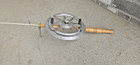 Vintage  swish-rod  By Handishop Tomah Wi Ice Fishing Rod 35  Hoop Reel