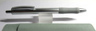 2 Chrome Terzetti Premier G3 Metal Gel Click Top Ballpoint Pens  2 Spare Refills