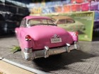 Vintage Mf-322 Tin Friction Pink Cadillac Toy Car 1950s Sedan - Working Boxed