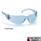 Pyramex Intruder Safety Glasses Infinity Blue Lens Work S4160s Z87   3 Pair 