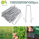 Garden Stakes 6  Galvanized Sod Staples Landscape Staples 100 200 500 1000pack