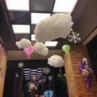 3d Artificial Clouds Wedding Party White Fake Cloud Cotton Home Stage Decor Prop