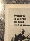 1962 Us Army Recruiting Print Ad Soldier Scale Wall Feel Like Man Vtg 1960s