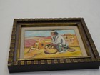 Authentic Native American Hopi Painting  Vintage  Artist Initials J v g 