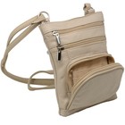 Leather Shoulder Bag Handbag Purse Cross Body Organizer Wallet Multi Pockets New