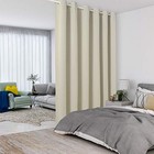  Cream Room Divider Curtains - Total Privacy Wall Divider Screens Sound Proof 