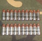 9mm Luger Snap Caps  Set Of 20  nickel blue  Real 115gn Weight   