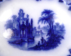Coburg Flow Blue Platter John Edwards Magnificent A Beauty Huge Antique