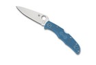 Spyderco Endura 4 Folding Knife C10fpbl Plain Edge Vg-10 Blade Blue Frn Handle