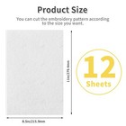 12pcs 8 5 x11  Water Soluble Embroidery Stabilizer Printable Transfer Paper