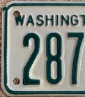 New Old Stock Washington Motorcycle License Plate Correct For 1976-1986 With 666